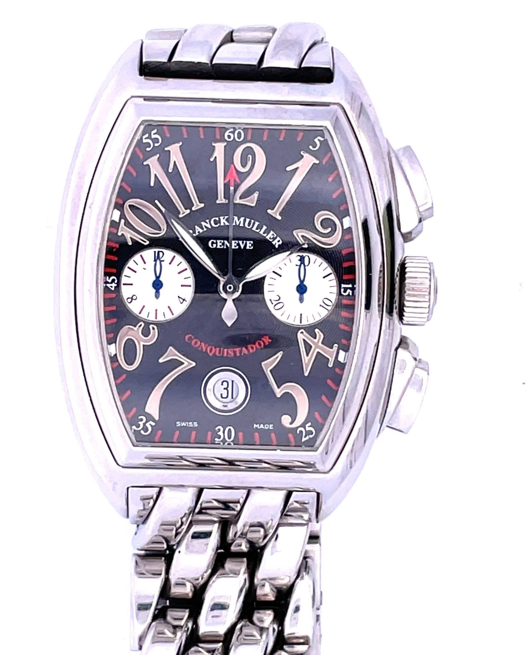 Stainless Steel Franck Muller Conquistador Chronograph – aaronfaber