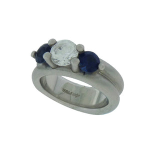 Whitney Boin: Platinum Sapphire Engagement Ring Mounting