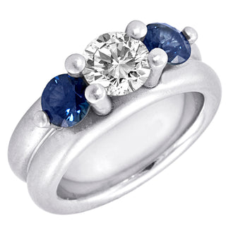 Whitney Boin: Platinum Sapphire Engagement Ring Mounting