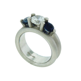 Whitney Boin: Platinum Sapphire Engagement Ring Mounting