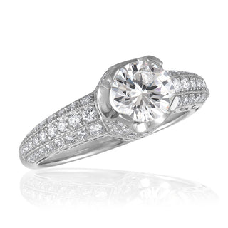 Lucie Campbell Platinum Engagement Ring Mounting
