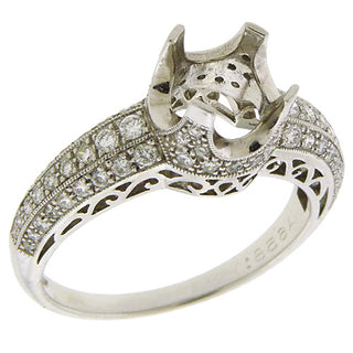 Lucie Campbell Platinum Engagement Ring Mounting