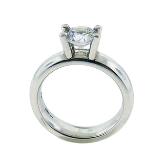 Whitney Boin: Platinum Post Engagement Ring