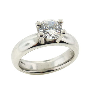 Whitney Boin: Platinum Post Engagement Ring