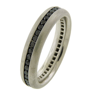 Whitney Boin: Black Diamond Wedding Band