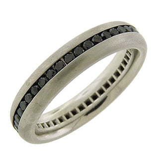 Whitney Boin: Black Diamond Wedding Band
