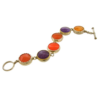 Jennifer Trask: Purple and Orange Bracelet