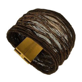 Pavel Kaczynski: Pleated Ruffle Cuff Bracelet