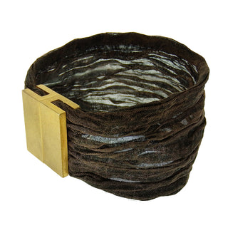 Pavel Kaczynski: Pleated Steel Mesh Bracelet