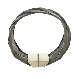 Pavel Kaczynski: Pleated Steel Mesh Bracelet