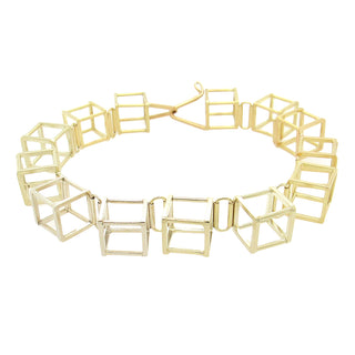 Momoko Kumai: Open Cube Link Bracelet