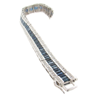 Sapphire Diamond Estate Bracelet