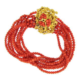 Estate Coral Bead Bracelet