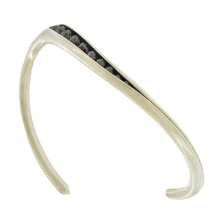 Timo Krapf: Black Diamond Wave Bracelet