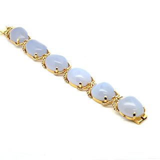 Verdura Blue Chalcedony Pebble Bracelet