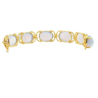 Verdura Blue Chalcedony Pebble Bracelet