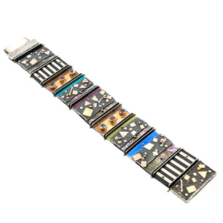 Earl Pardon: Enamel and Gemstone Bracelet