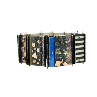 Earl Pardon: Enamel and Gemstone Bracelet