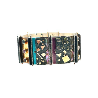Earl Pardon: Enamel and Gemstone Bracelet