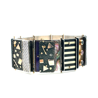 Earl Pardon: Enamel and Gemstone Bracelet
