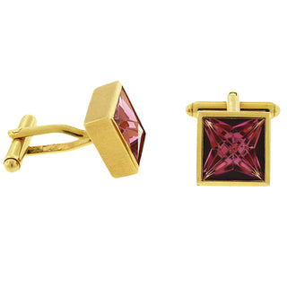 Pink Tourmaline Cufflinks