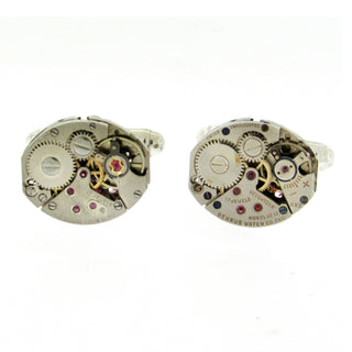 Oval Watch Movement Cufflinks