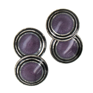 Estate Guilloche Enamel Cufflinks