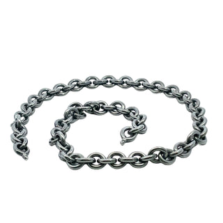 Atelier Zobel: Oxidized Sterling Vario Tip Chain, 16.5L