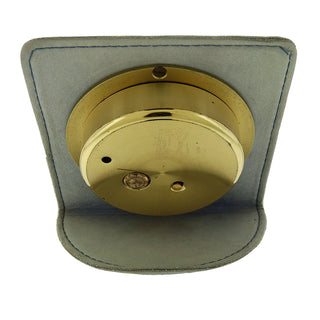 Tiffany Leather Quartz Desk/Travel Clock