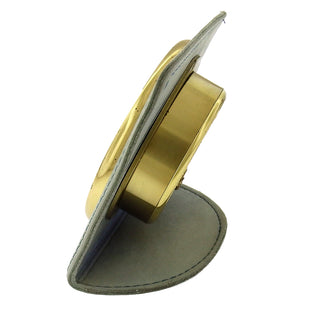 Tiffany Leather Quartz Desk/Travel Clock