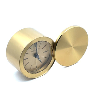 Tiffany & Co Round Brass Alarm Clock