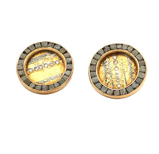 Gold and Rough Diamond Earring