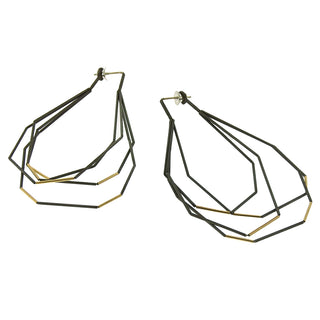 Maria Rzewuska Group: Steel and Gold Earrings