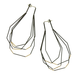 Maria Rzewuska Group: Steel and Gold Earrings