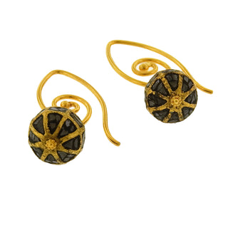 Clare Ullman: Black Diamond Bead Earrings