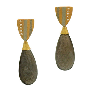Atelier Zobel: Moonstone Drop Earrings