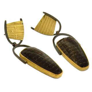 Sydney Lynch: Fossilized Sequoia Earrings