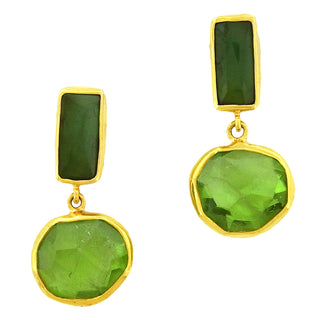 Margoni Studio: Peridot Tourmaline Earrings