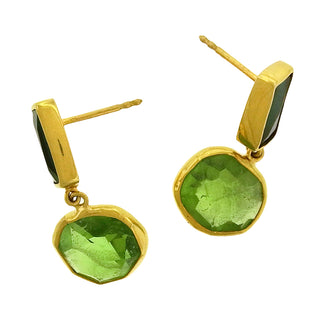 Margoni Studio: Peridot Tourmaline Earrings