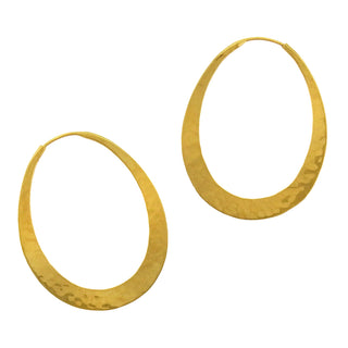 Toby Pomeroy: Eco-Gold Oval Hoop Earrings