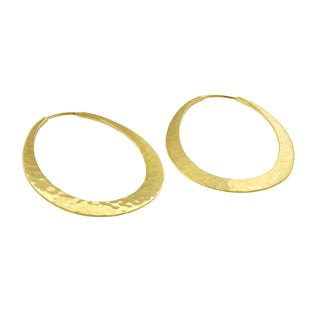 Toby Pomeroy: Eco-Gold Oval Hoop Earrings