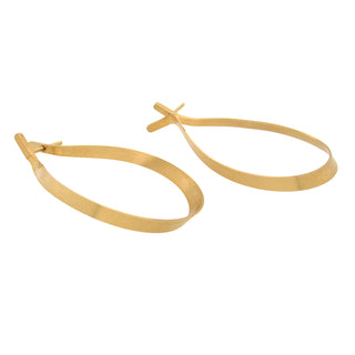 Oliver Schmidt: 18K Mobius Hoop Earrings