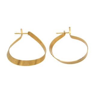 Oliver Schmidt: 18K Mobius Hoop Earrings