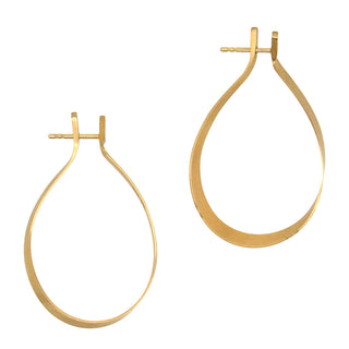 Oliver Schmidt: 18K Mobius Hoop Earrings