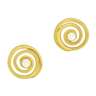 Barbara Heinrich: Diamond Swirl Earrings