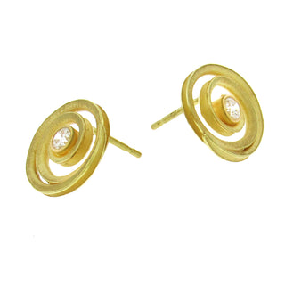 Barbara Heinrich: Diamond Swirl Earrings