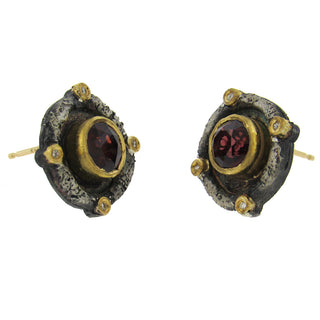 Michael Jensen: Garnet Romanesque Earrings