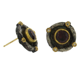 Michael Jensen: Garnet Romanesque Earrings