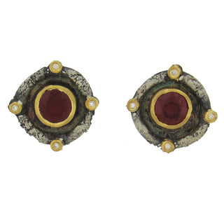 Michael Jensen: Garnet Romanesque Earrings