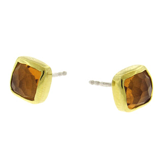 Margoni Studio: Rose-Cut Citrine Earring Studs